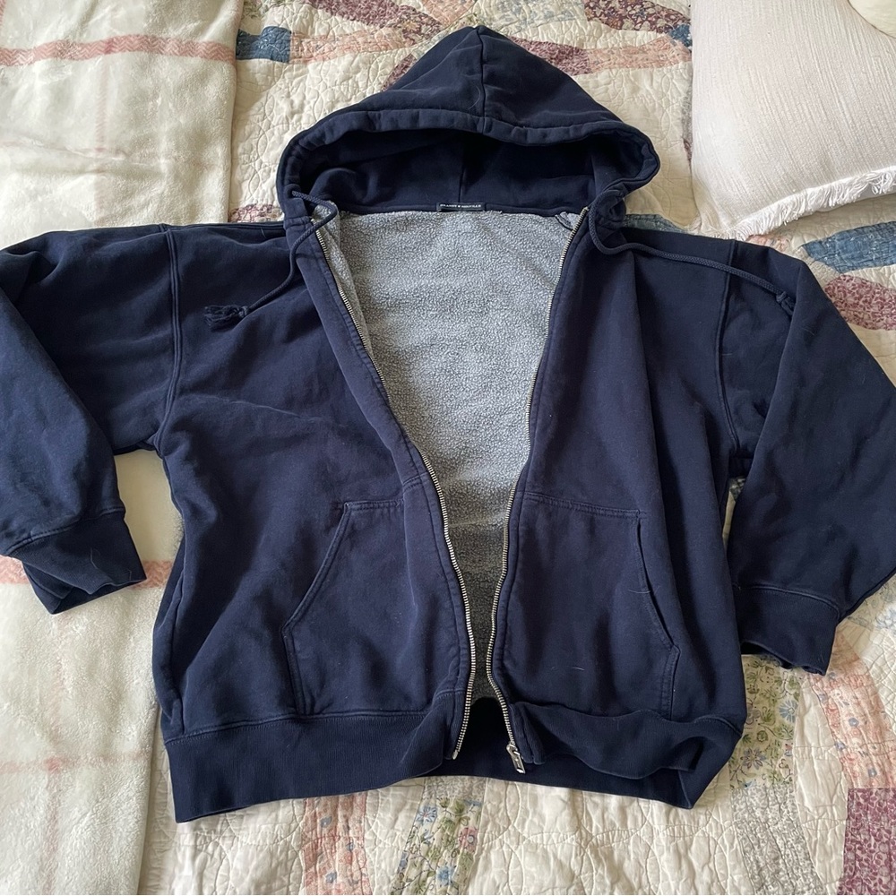 Brandy Melville oversized zip up hoodie